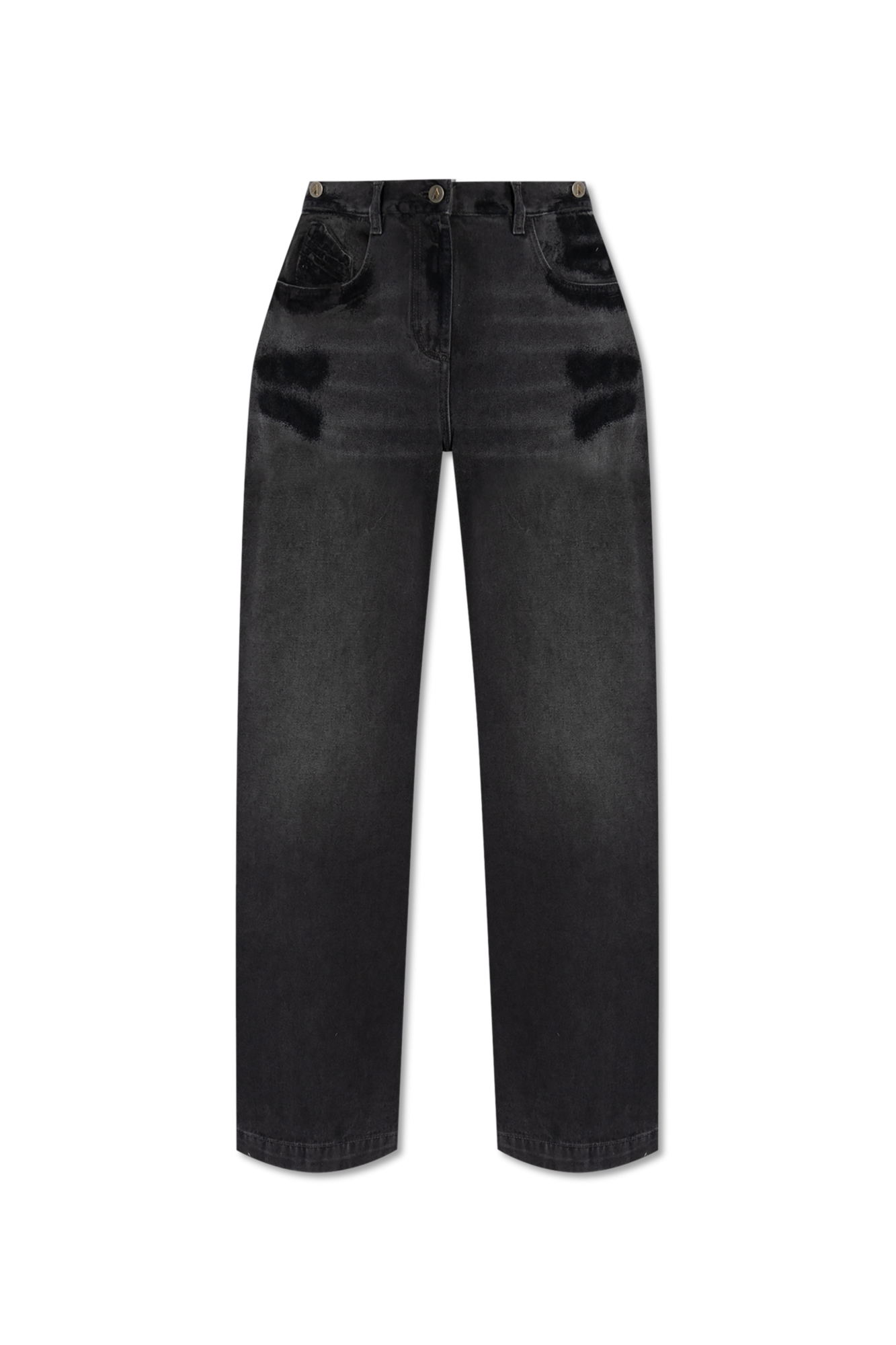 デニム・ジーパン THE ATTICO Women Denim Pants 248WCP190 D075 100 BLACK The Attico 'Wild leg' jeans | Women's Clothing | Vitkac
